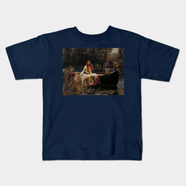 The Lady of Shalott 1888 - John William Waterhouse Kids T-Shirt by immortalpeaches